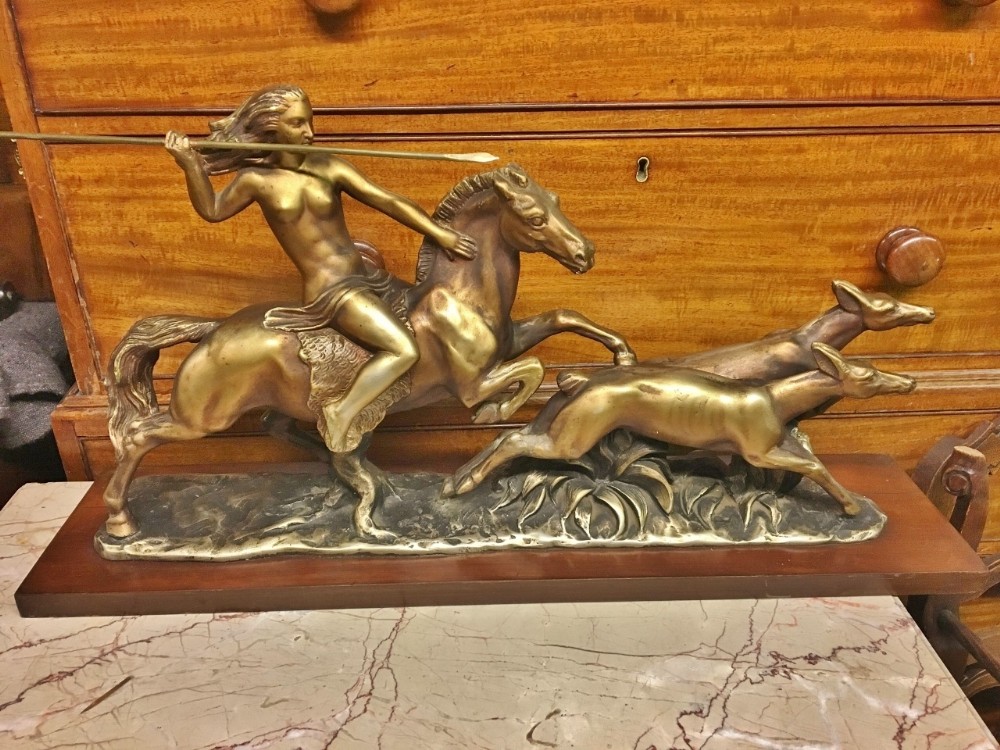 Art Deco Figure of a Hunter. C 1930
