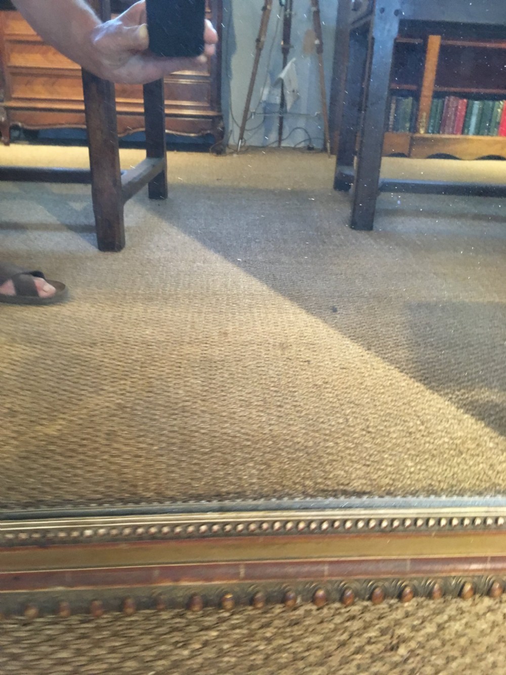 Large antique gilt mirror   View IV