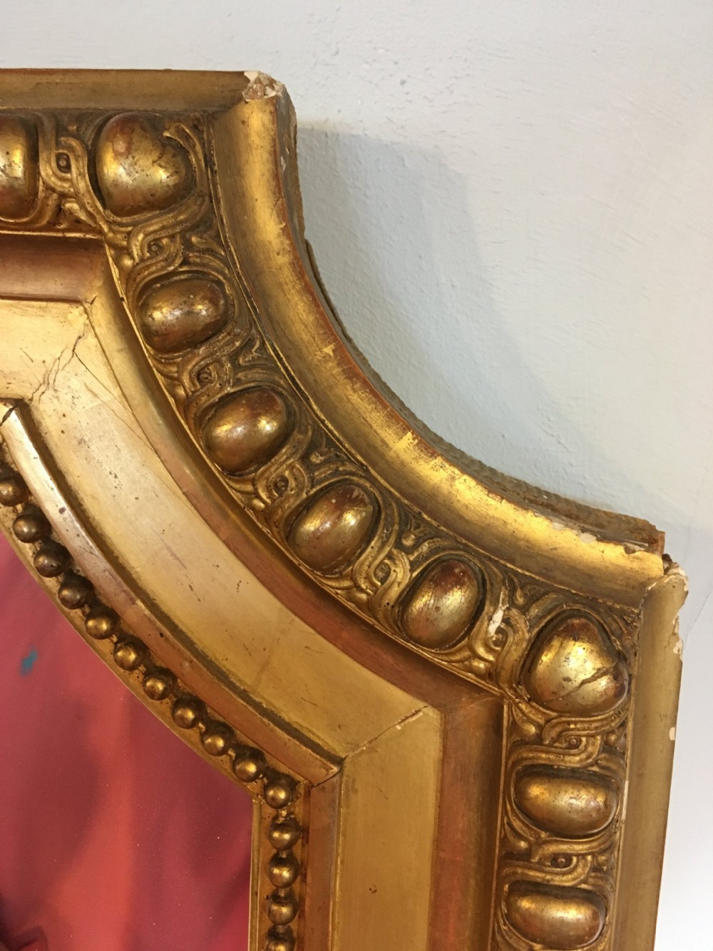 Large antique gilt mirror   View VII