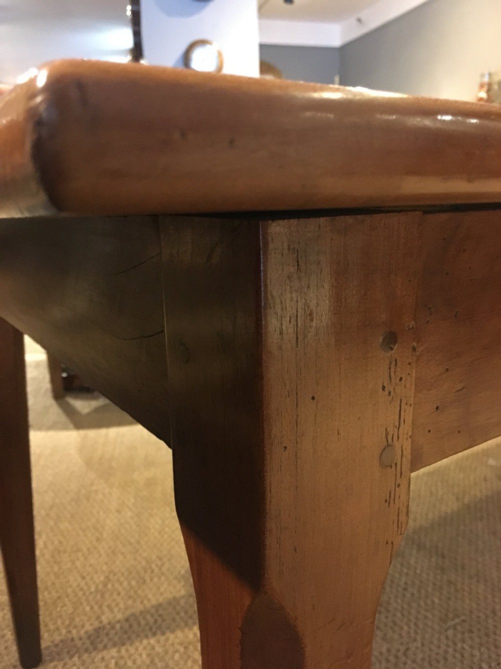 Farmhouse table cherry wood 2 meters  View VII