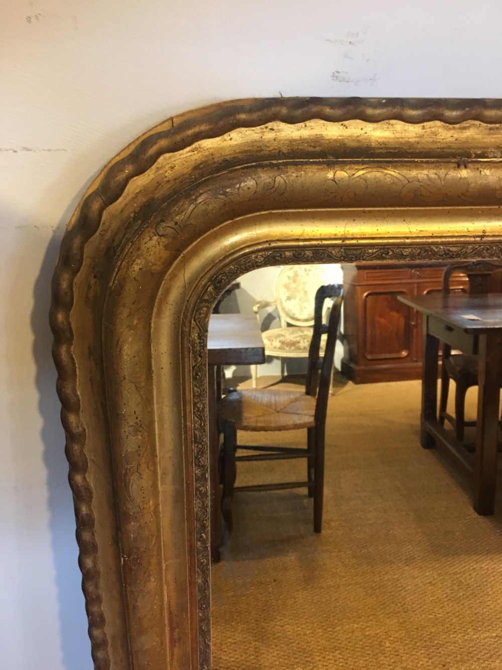 Antique gilt mirror  View IV