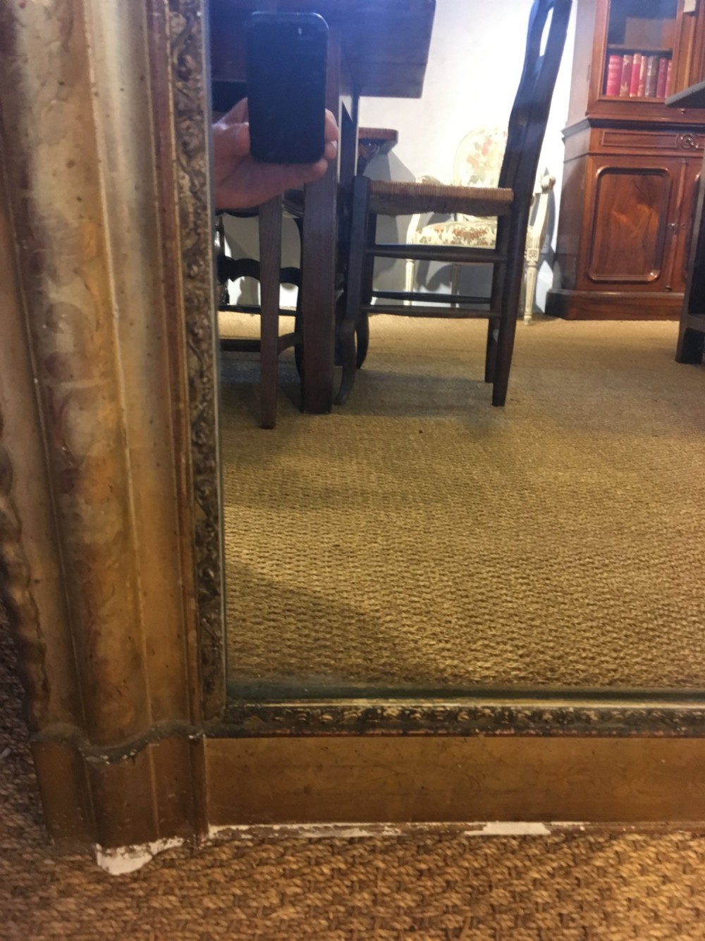 Antique gilt mirror  View V