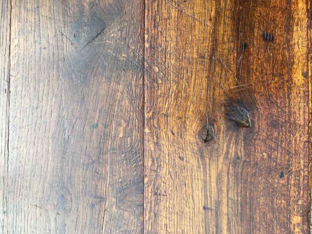 Oak farmhouse table  View V