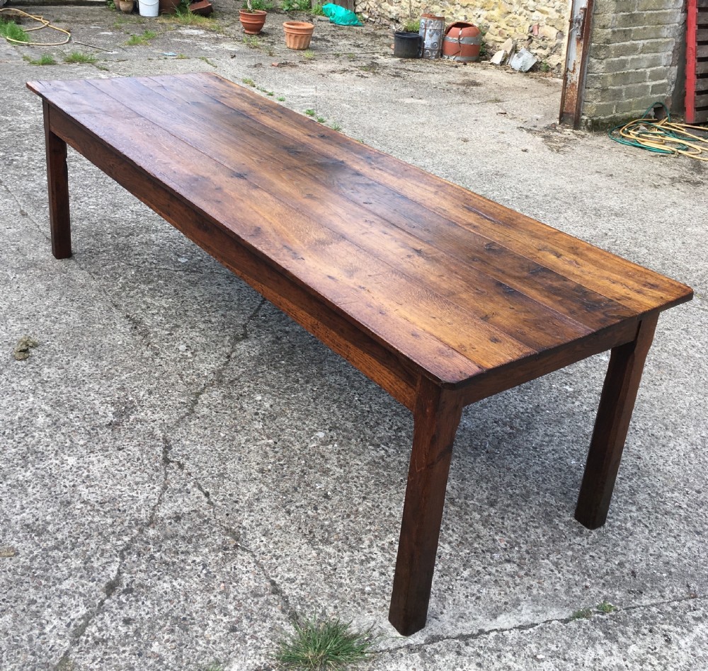 Oak farmhouse table  View VI