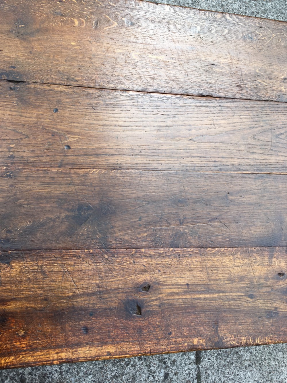 Oak farmhouse table  View X