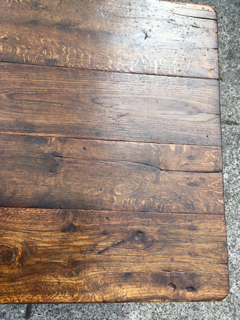 Oak farmhouse table  View XII