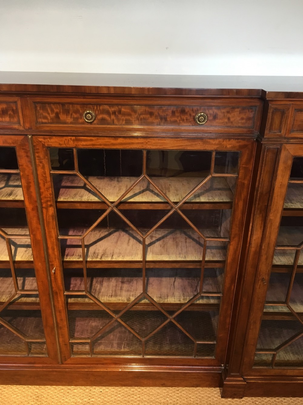 Large mahogany bookcase  View II