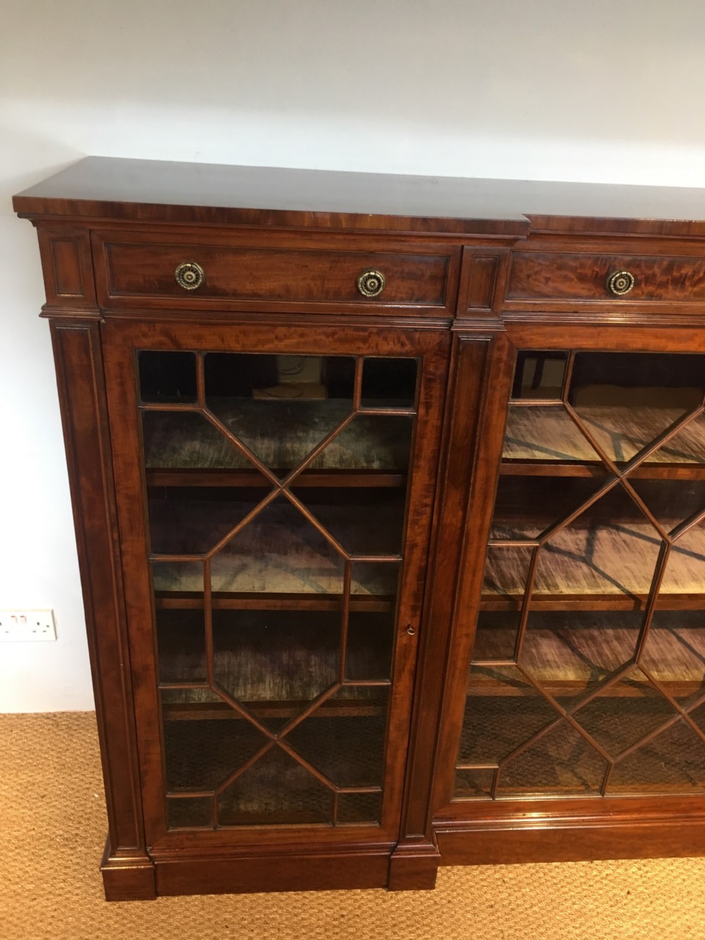 Large mahogany bookcase  View V
