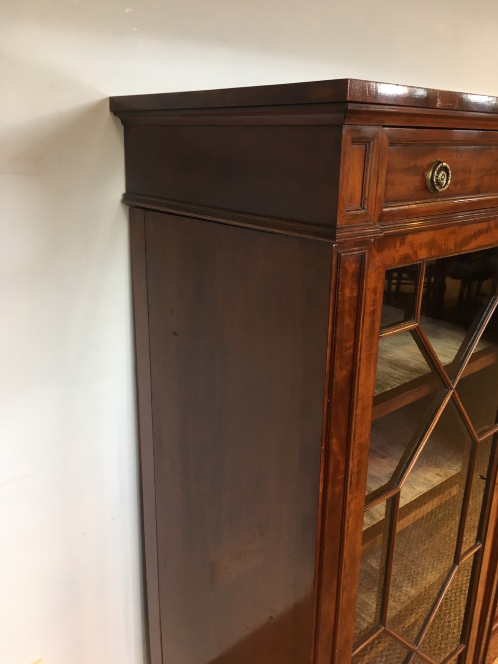 Large mahogany bookcase  View X
