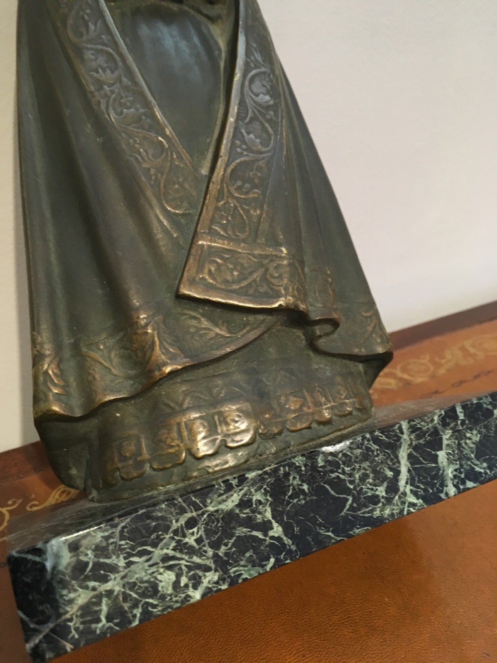 Art Deco bronze , Madonna & child  View IV