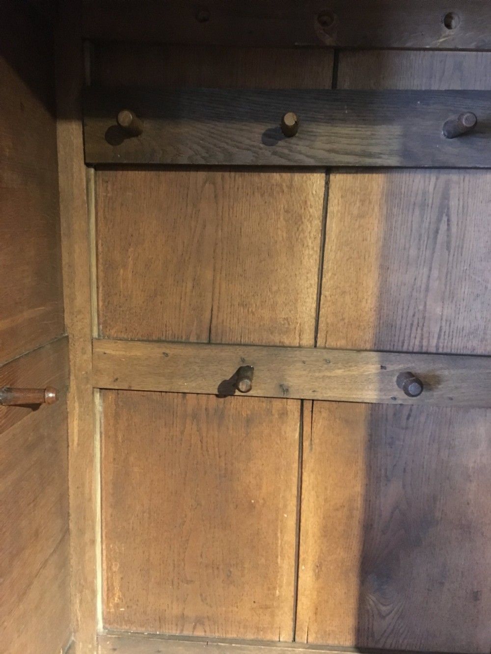 18th century Oak hall cupboard-wardrobe View X