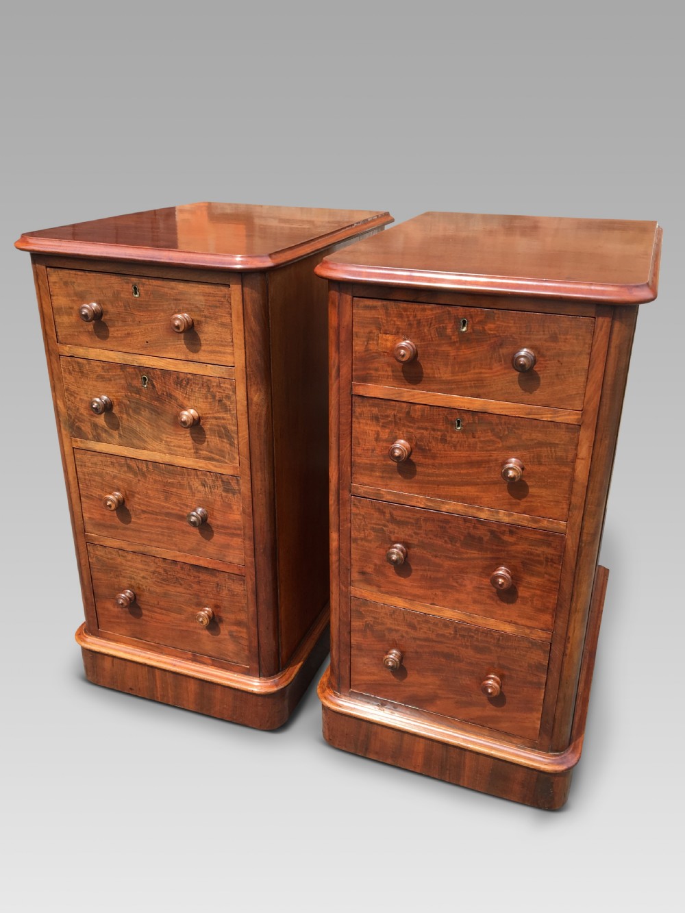  Bedside cabinets. Mahogany C 1870