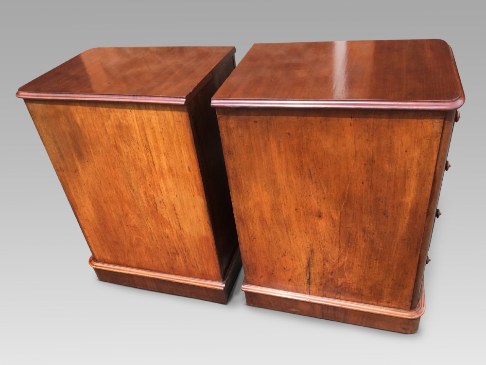  Bedside cabinets. Mahogany C 1870 View II