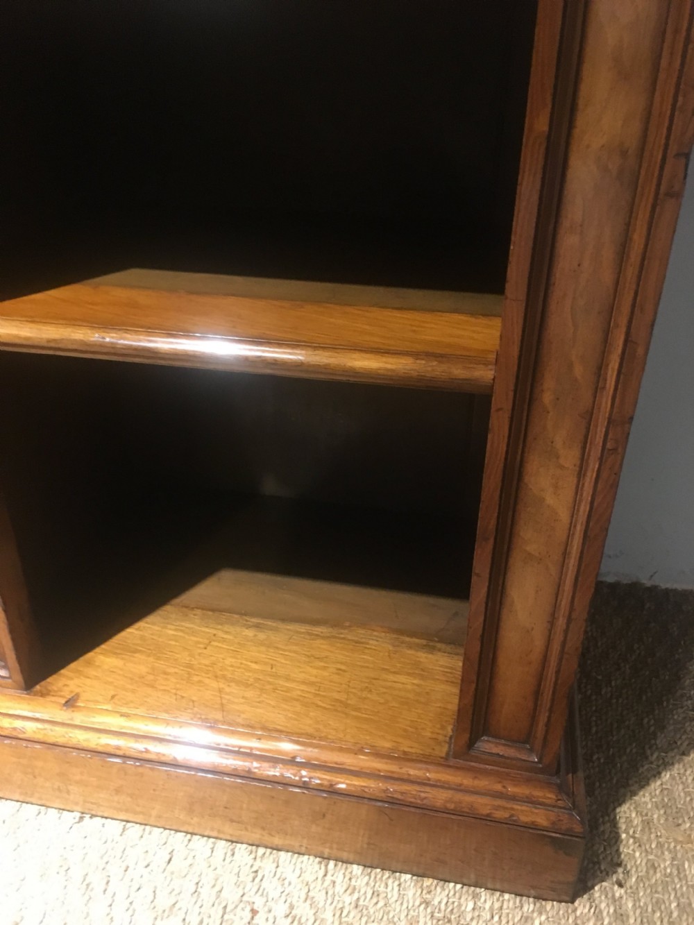 Walnut bookcase  View V
