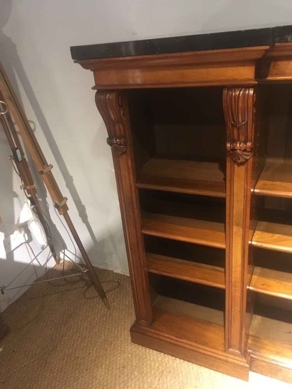Walnut bookcase  View IX