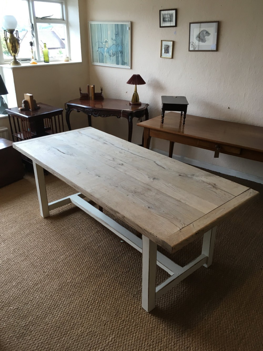 Oak farmhouse table 