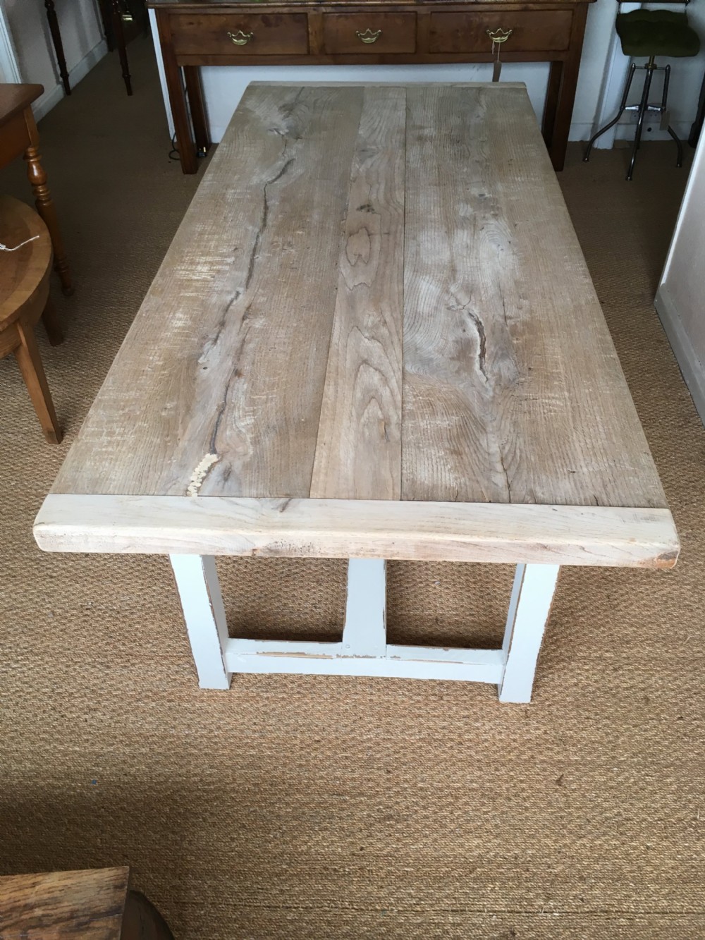 Oak farmhouse table  View II