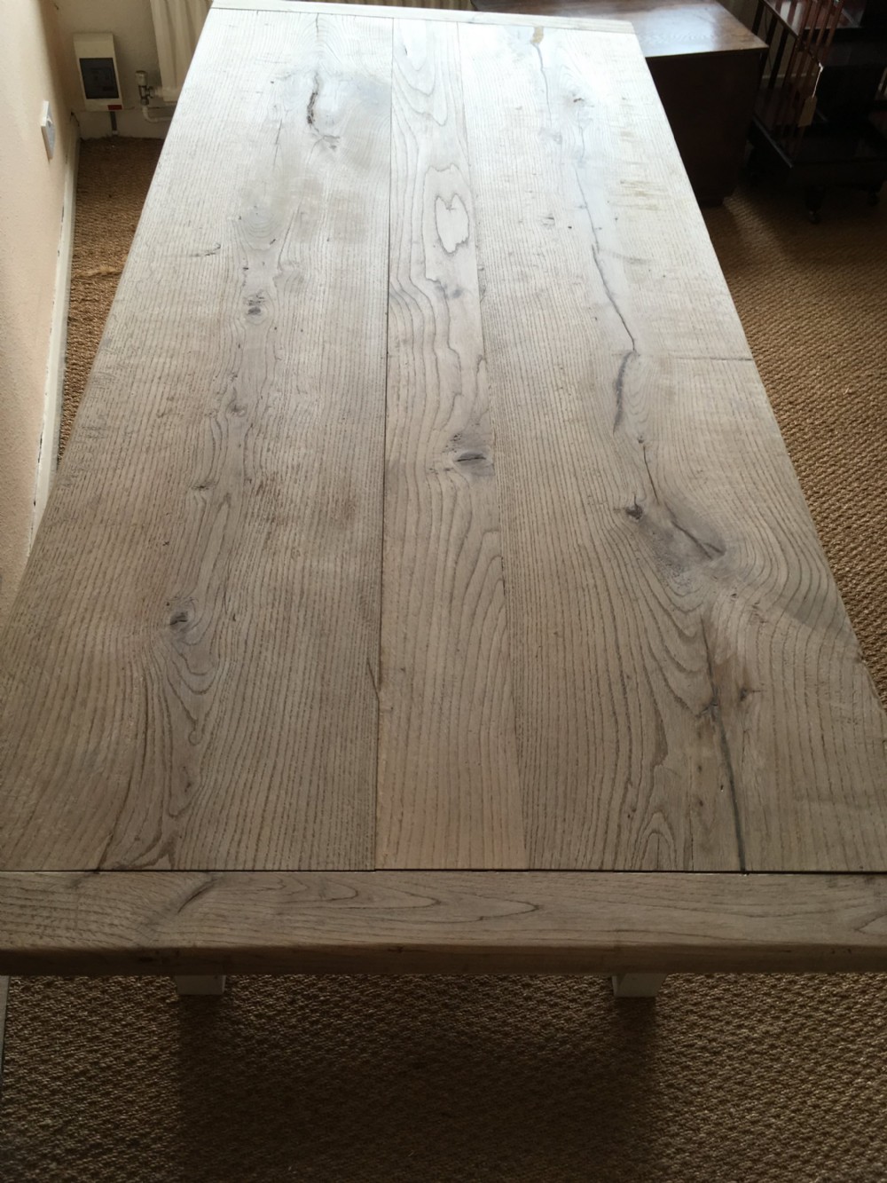Oak farmhouse table  View V