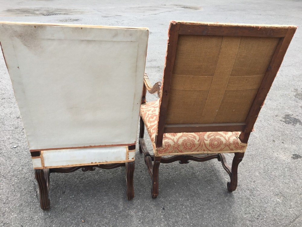  Arm Chairs x 4. French Walnut. c 1880 View IV