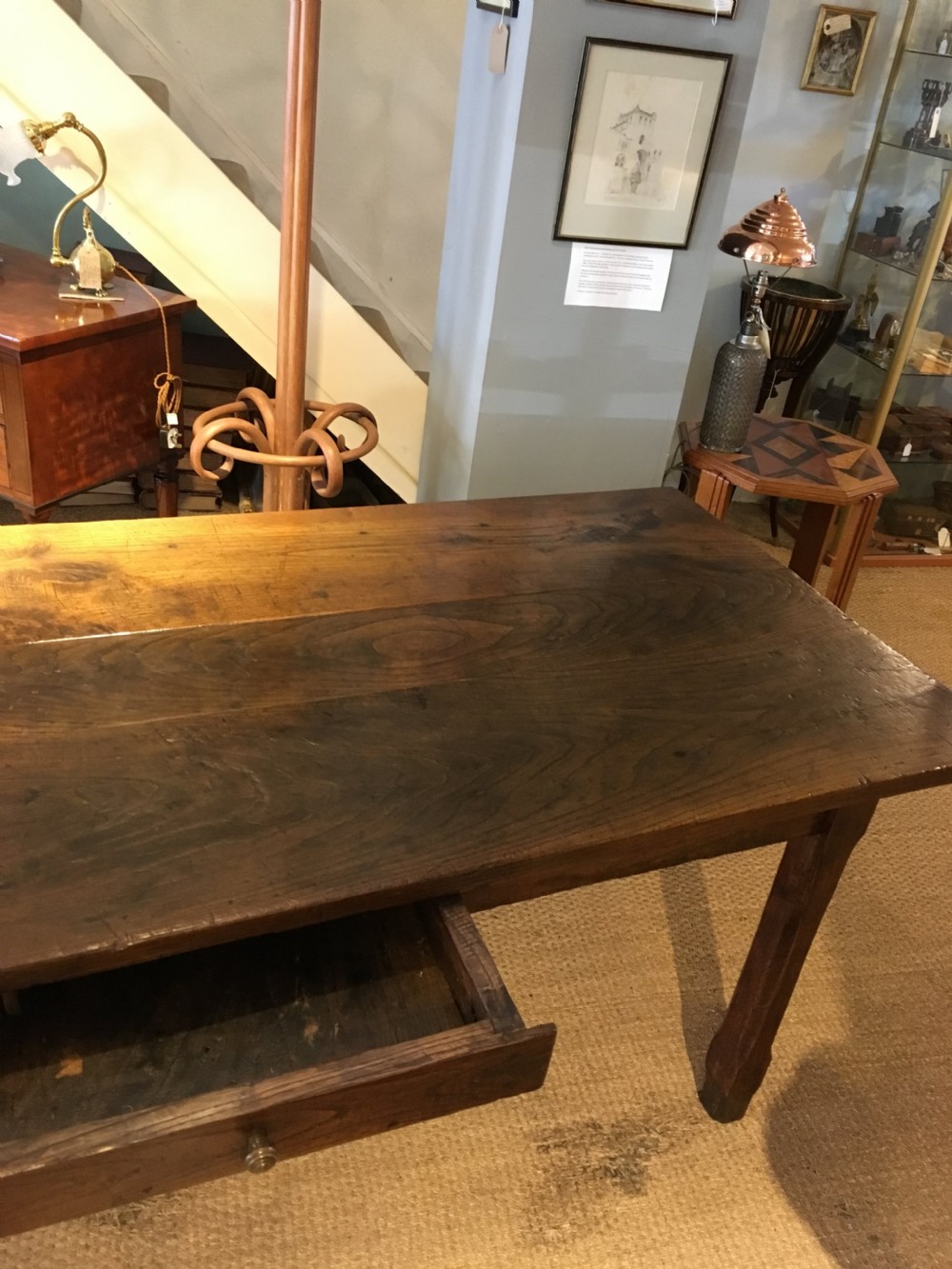 Chestnut farmhouse table  View VII