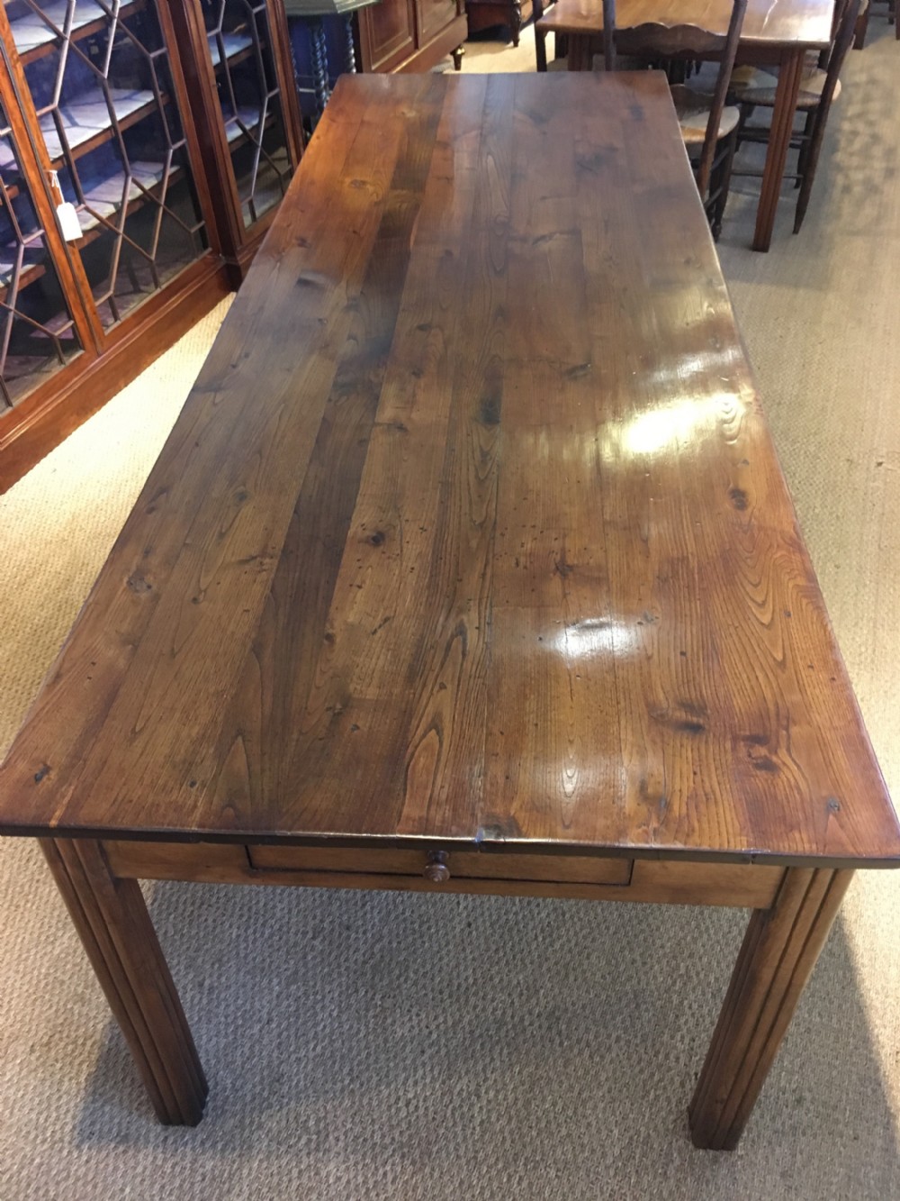 Farmhouse table chestnut  View II