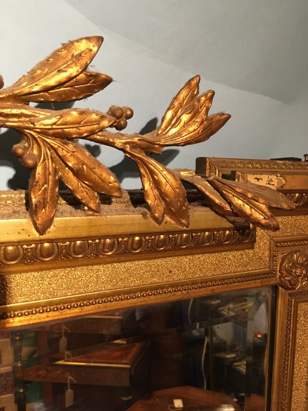 Antique gilt mirror  View IV