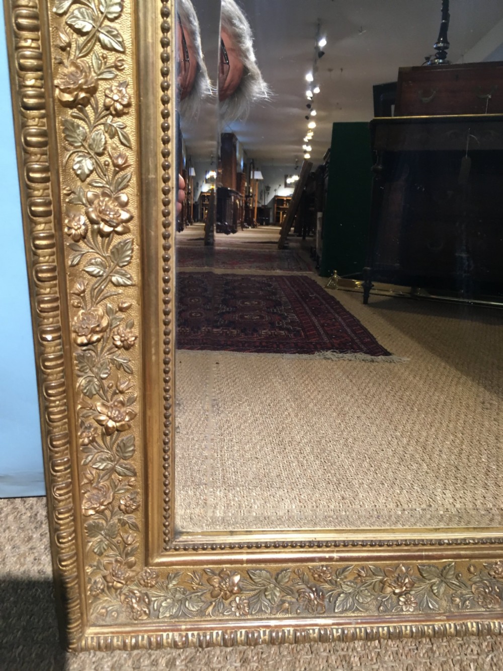 Late 19th century gilt mirror  View IV