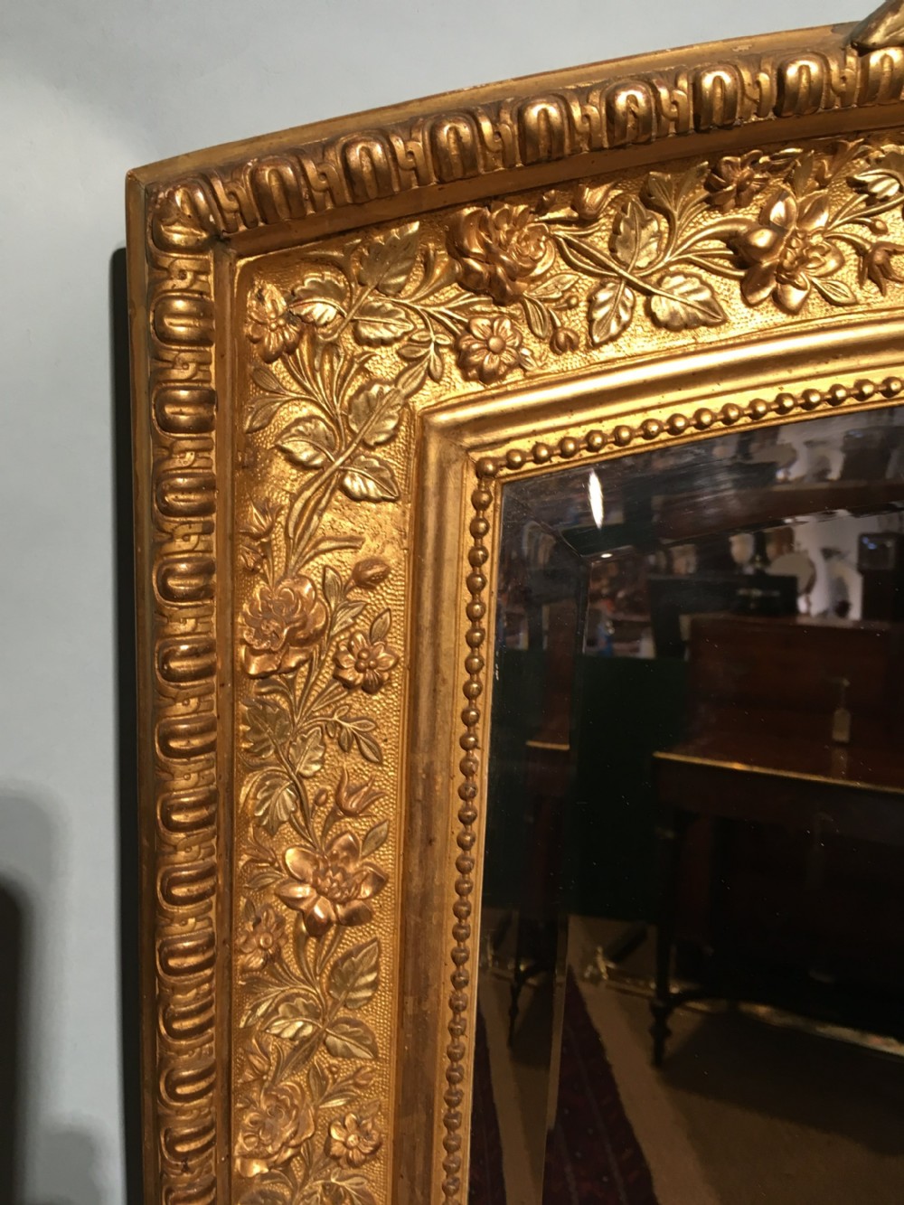 Late 19th century gilt mirror  View V