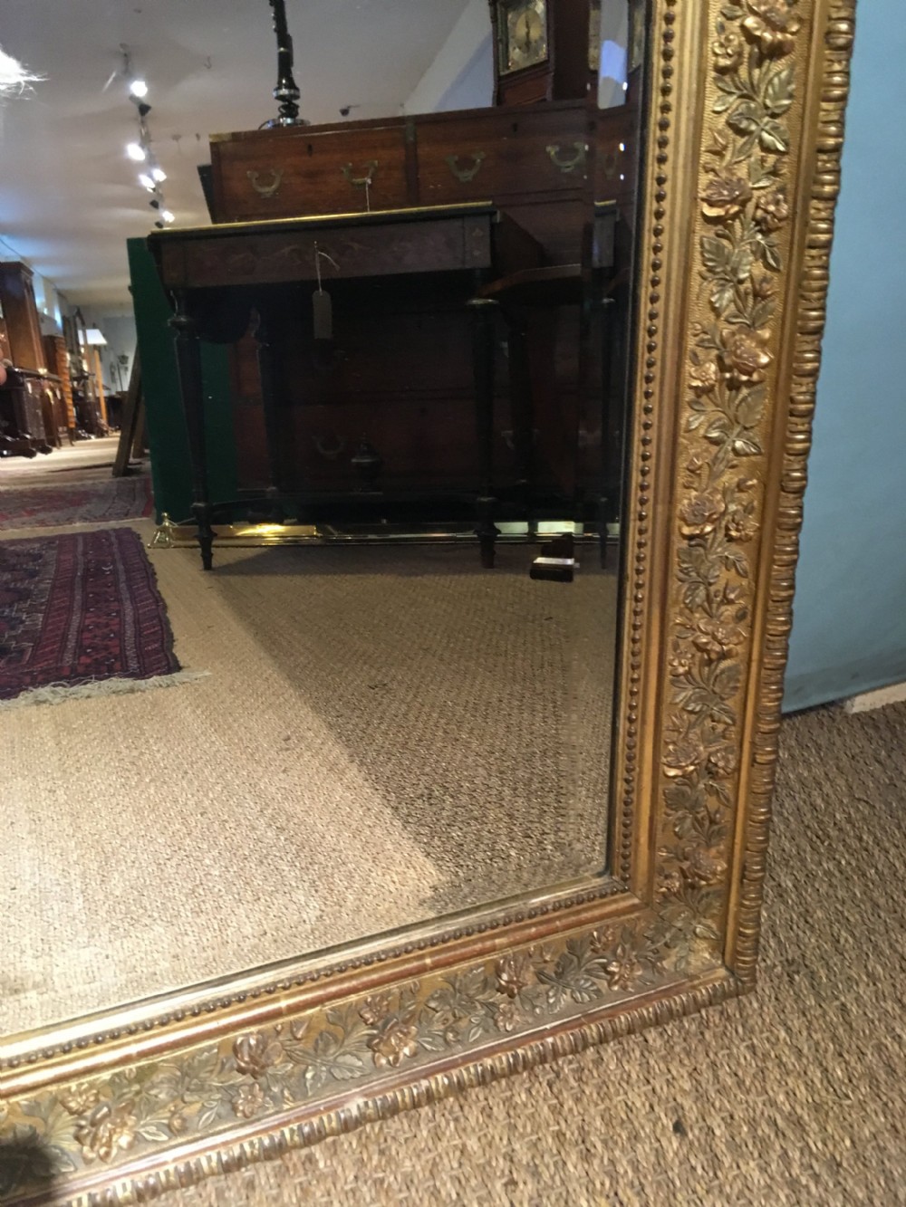 Late 19th century gilt mirror  View VI
