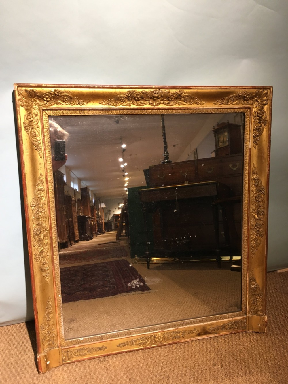 Antique gilt mirror 33 x 36 inches 