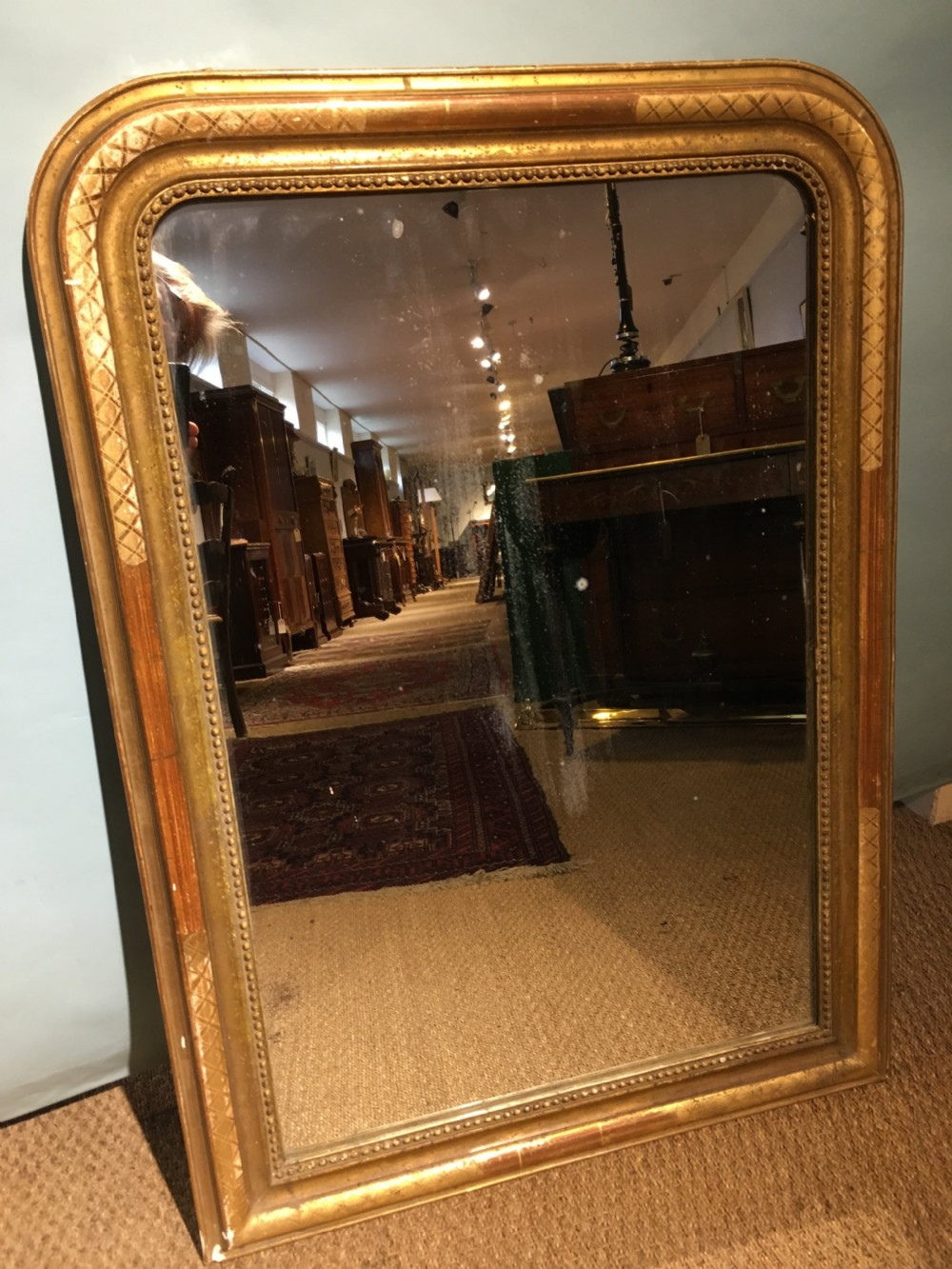 antique gilt mirror 38 x 27 inches 