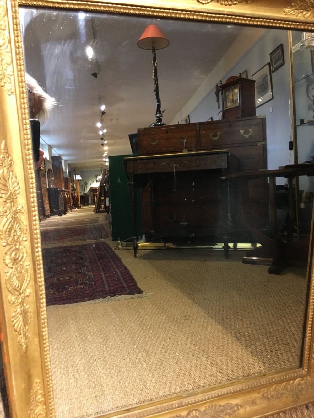 Antique gilt mirror 26 x 33 inches  View IV