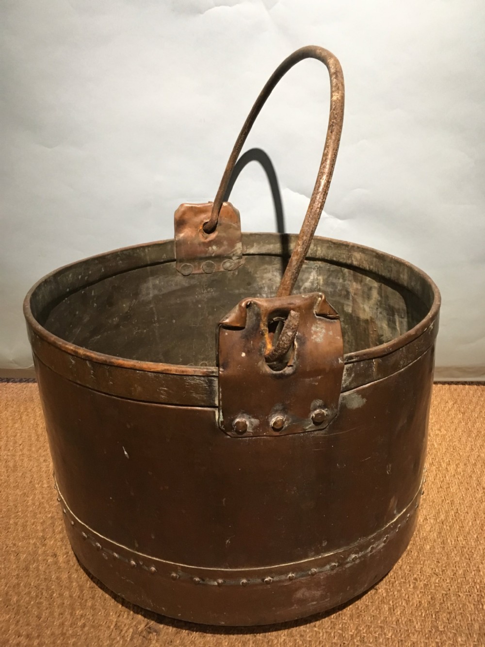 Copper log bin  View II