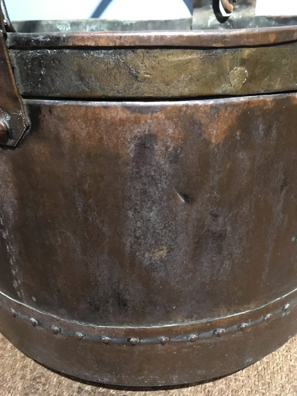 Copper log bin  View V