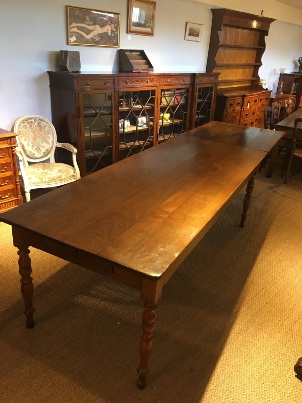 Farmhouse table , extendable  View VIII
