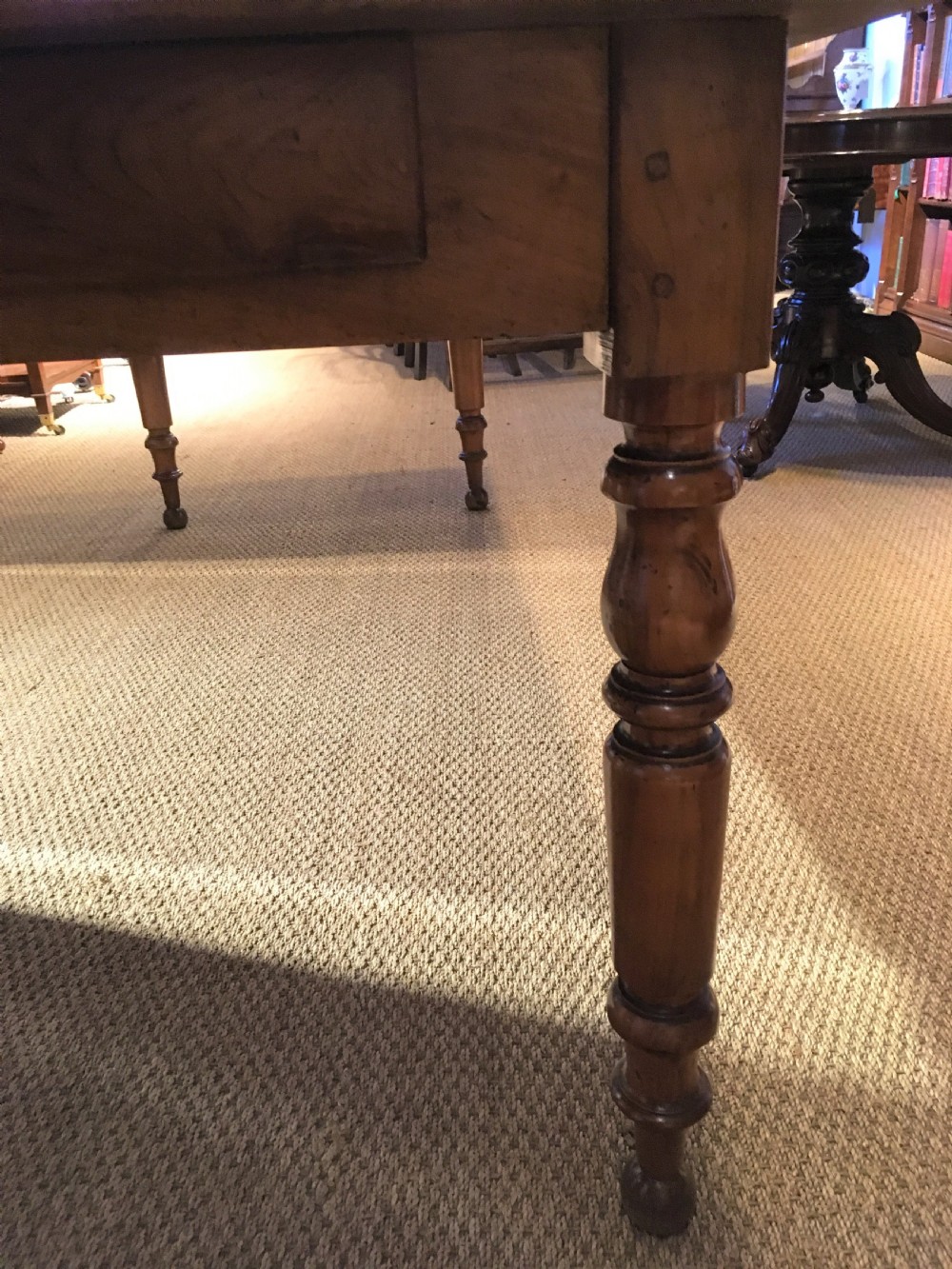 Cherrywood farm table turned legs 2 meters  View V