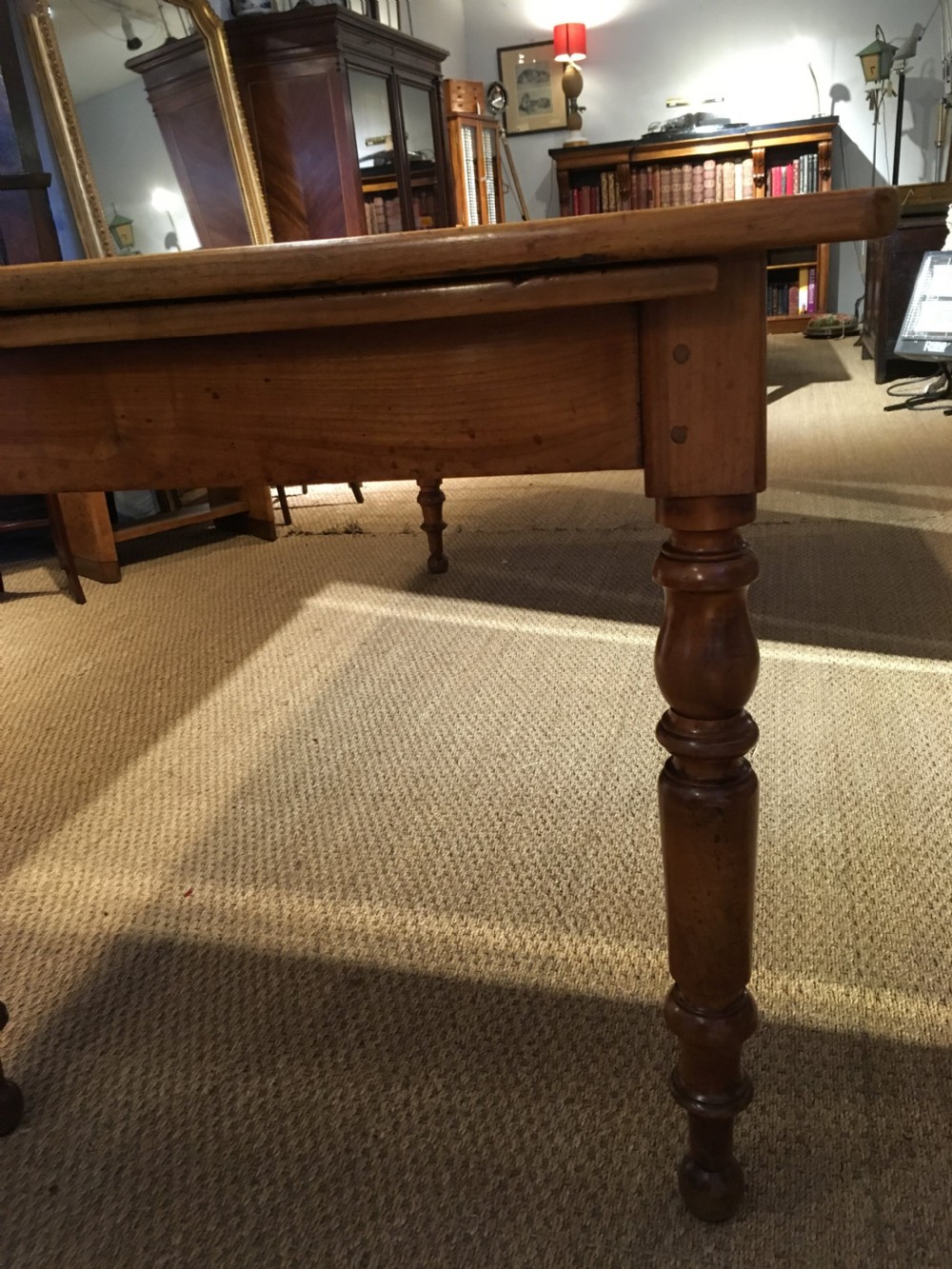 Cherrywood farm table turned legs 2 meters  View VIII