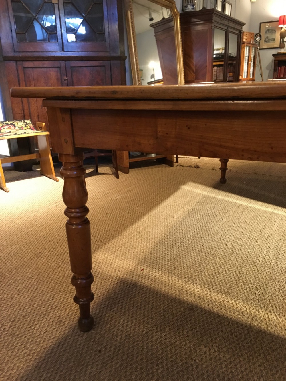 Cherrywood farm table turned legs 2 meters  View IX
