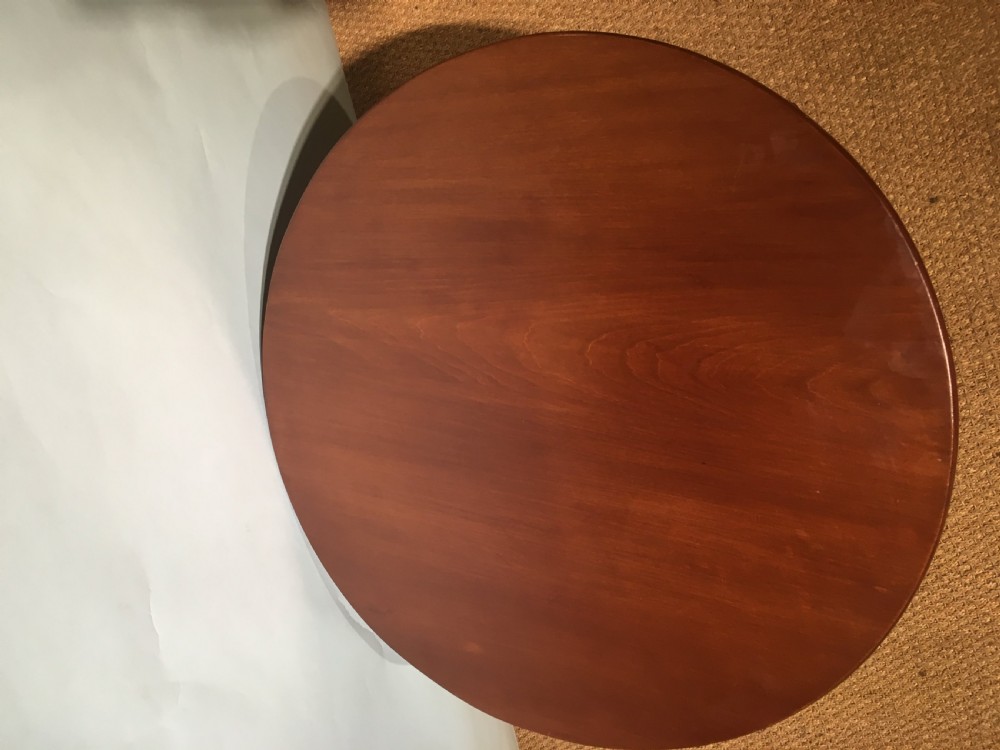 Mahogany round coffee table  View II
