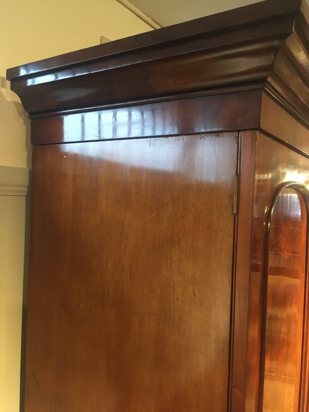 Victorian mahogany linen press  View VII