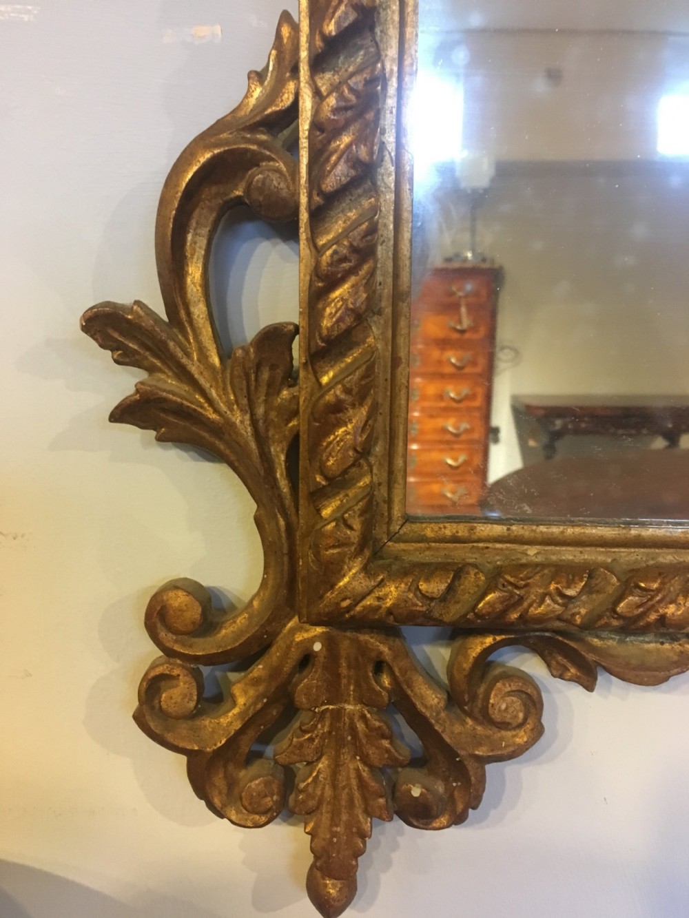 Gilt mirror 51x28 inches  View II