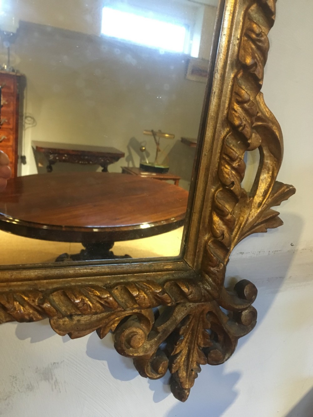 Gilt mirror 51x28 inches  View III