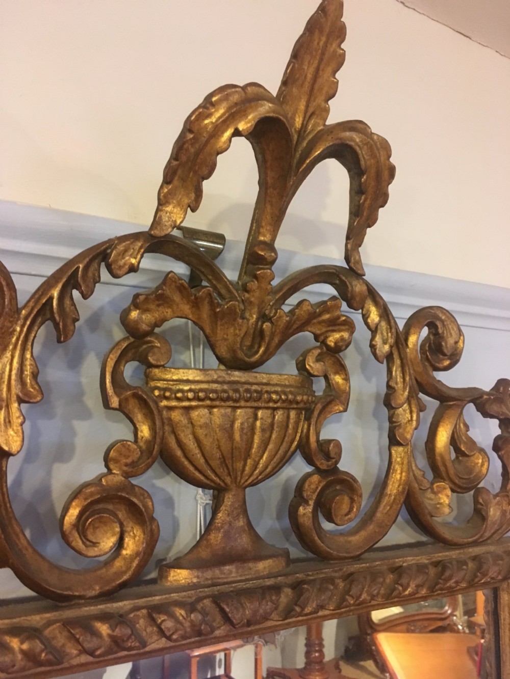 Gilt mirror 51x28 inches  View VIII