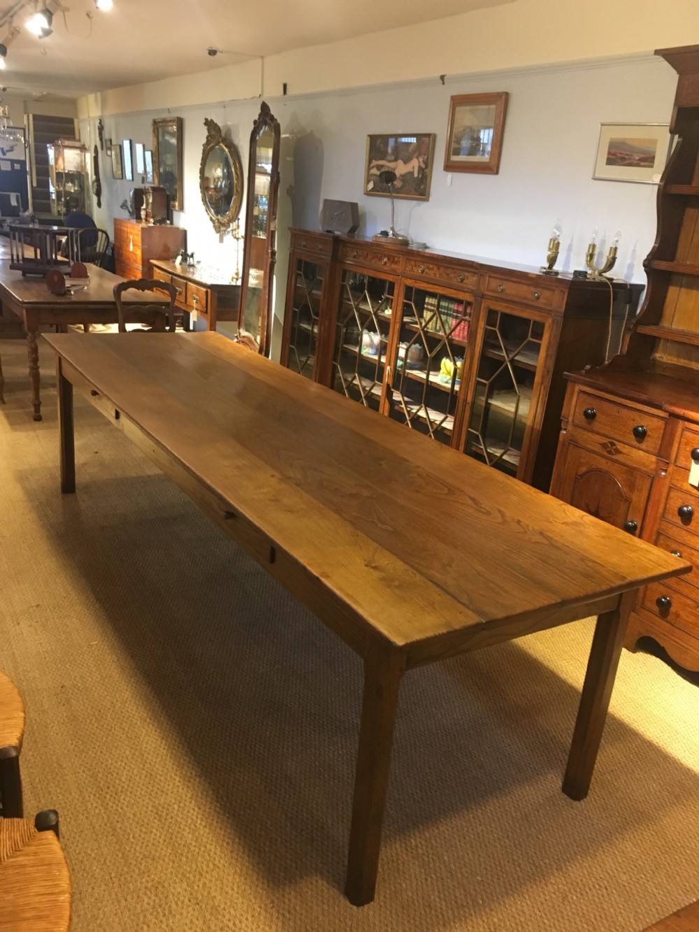 Elm Farmhouse table 3 meters long  View II