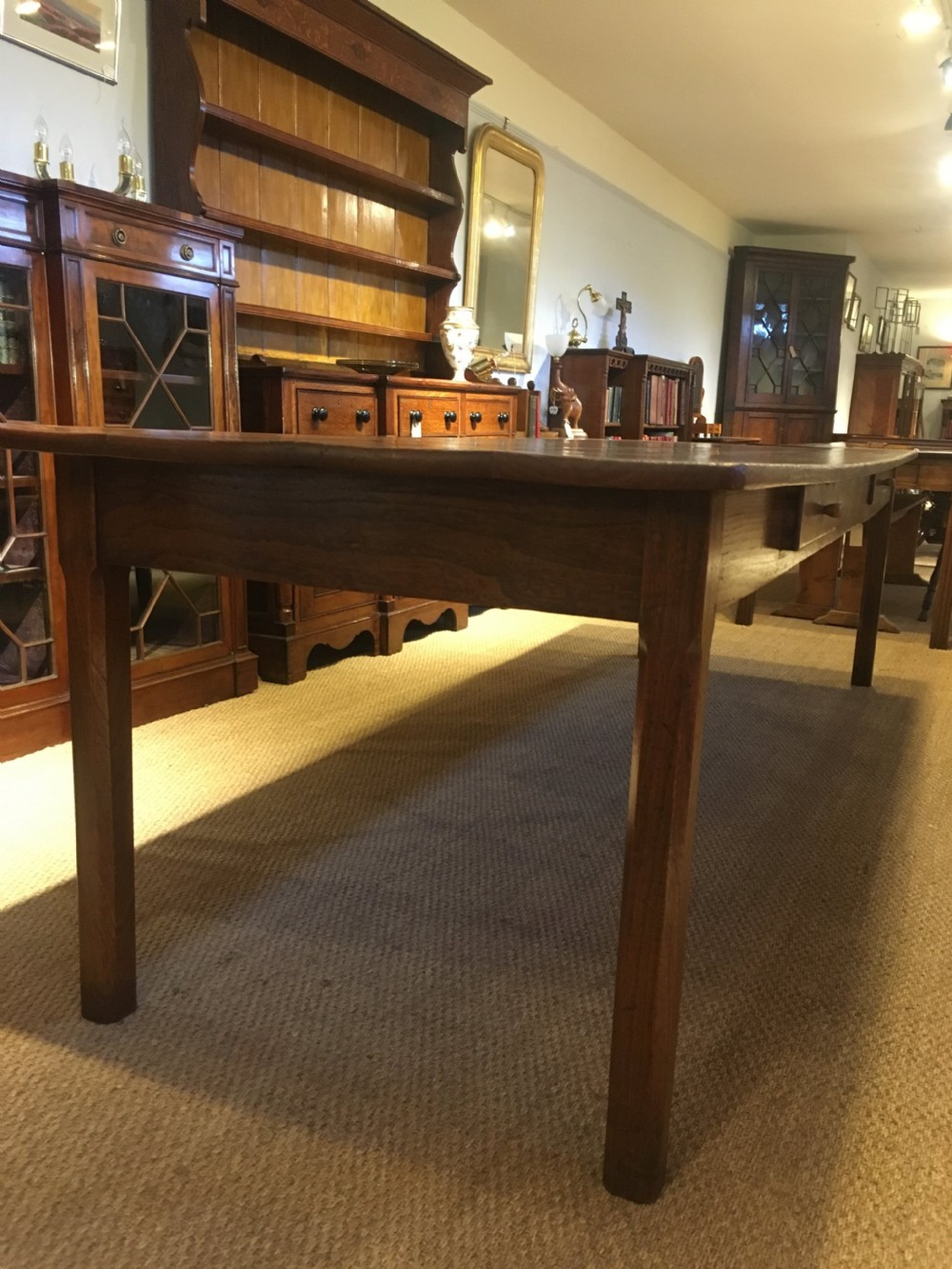 Elm Farmhouse table 3 meters long  View III