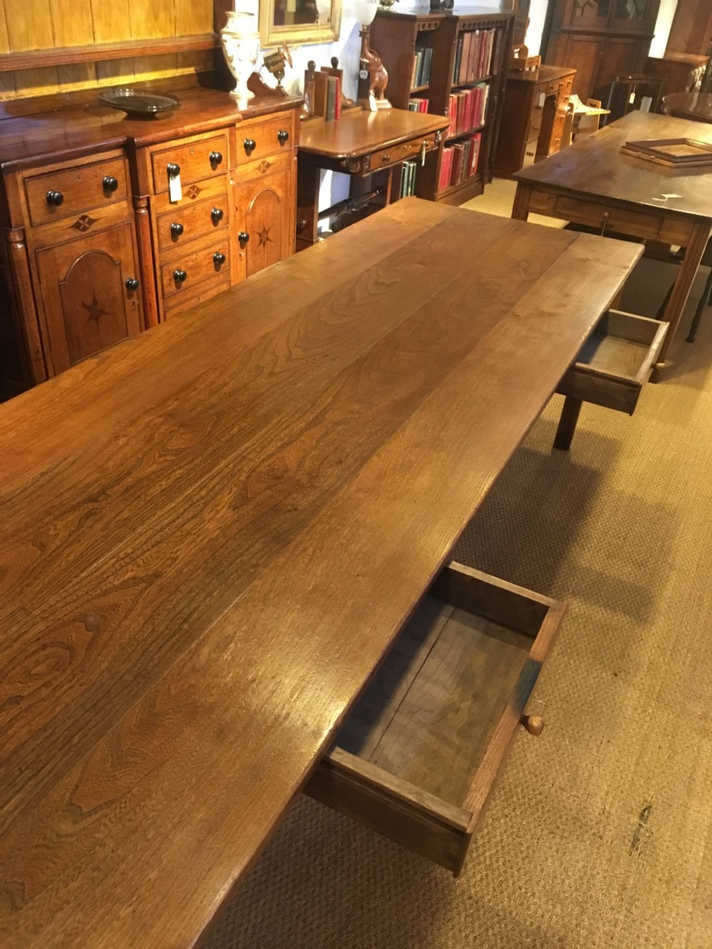Elm Farmhouse table 3 meters long  View XI