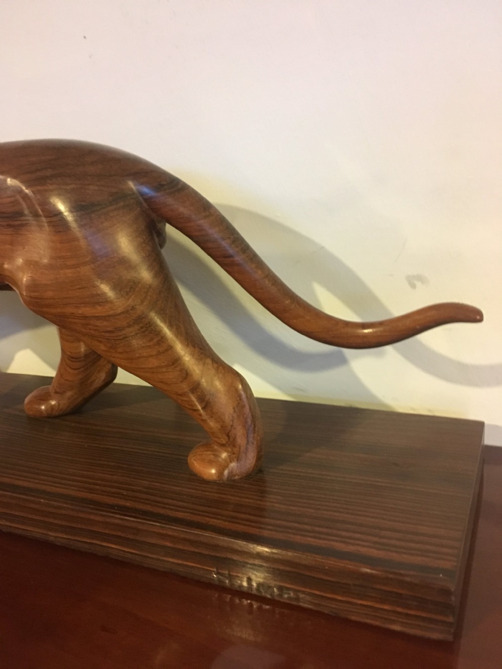 Art deco Carved panther  View II