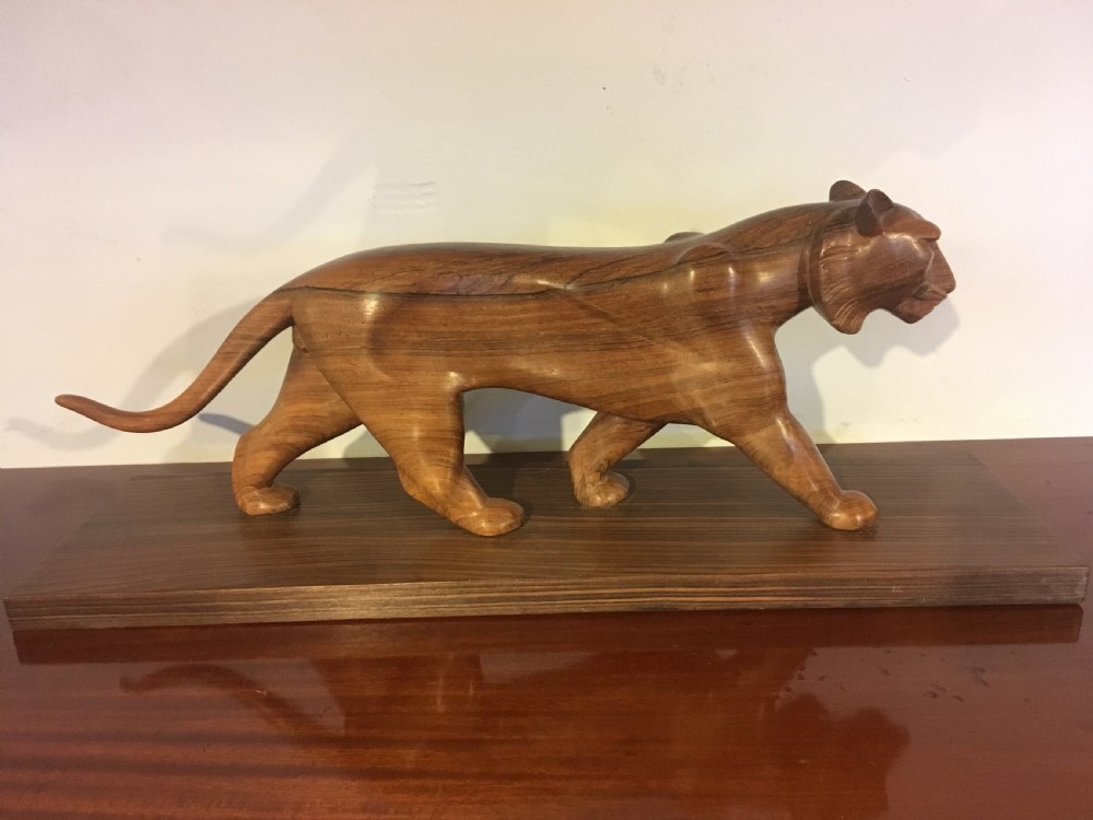 Art deco Carved panther  View VI