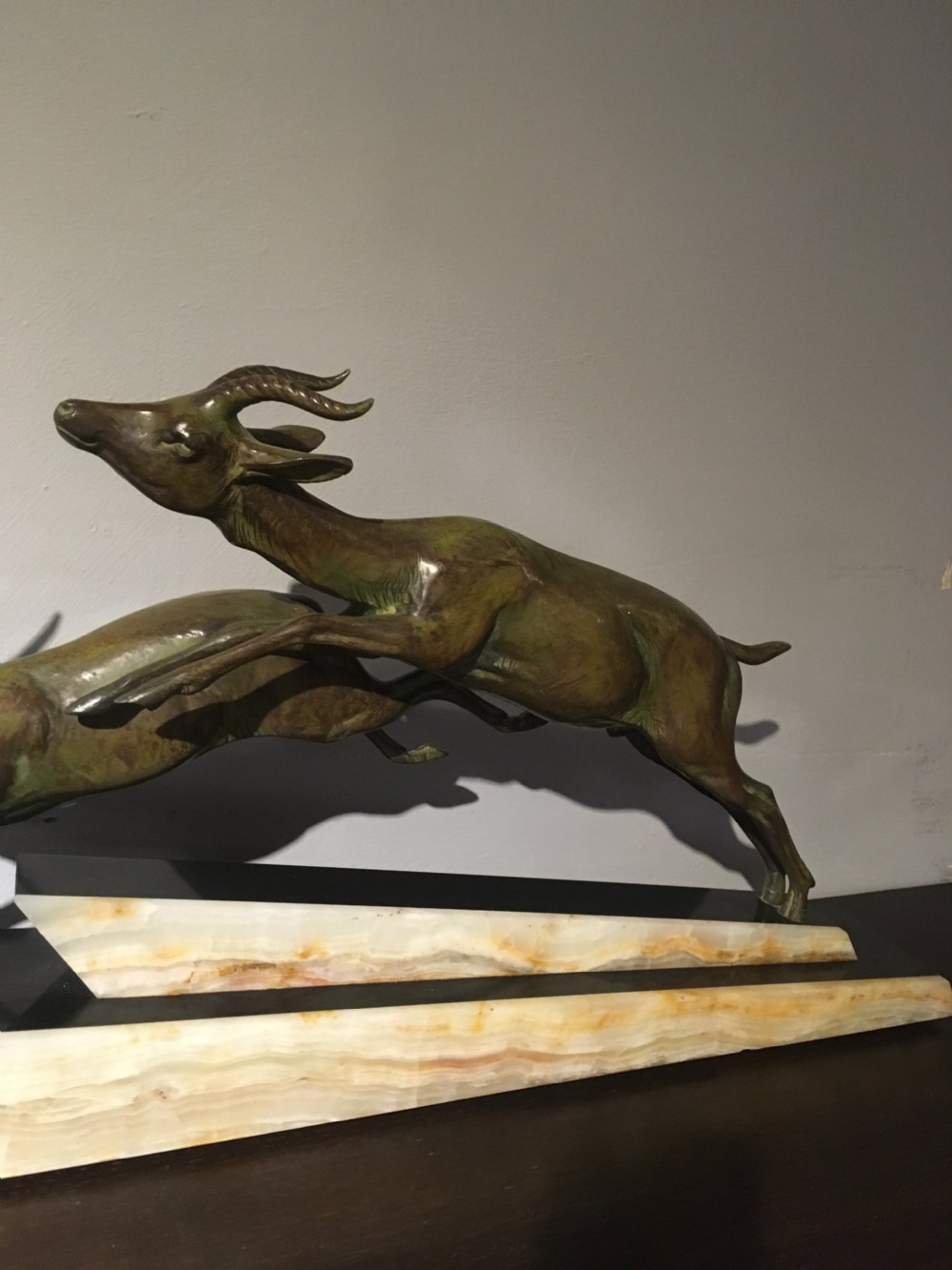 Art deco spelter antelope  View V