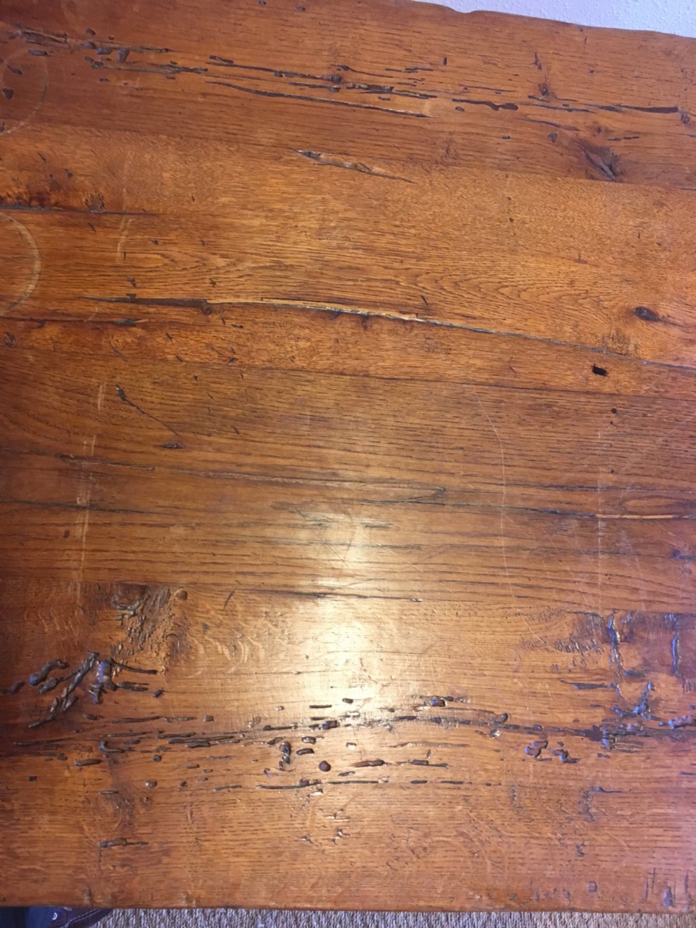 Oak refectory table  View II